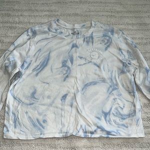 Long Sleeve Hollister Cropped Shirt💙